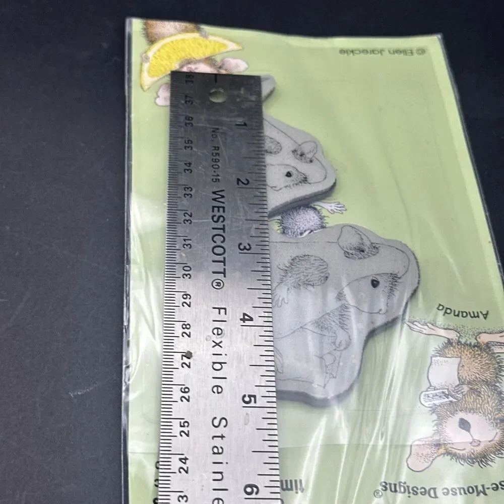House Mouse  Trick Or Treat Candy Corn Treats Halloween Cling Rubber Stamps